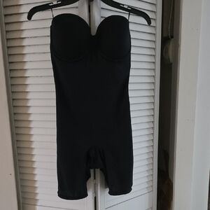 Black Strapless Bodysuit Flexees 36B
